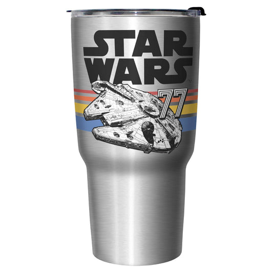 Drinkware Star Wars Vintage Falcon Stripes 27oz Stainless Steel Bottle - MARVEL PRODUCTS AND MORE